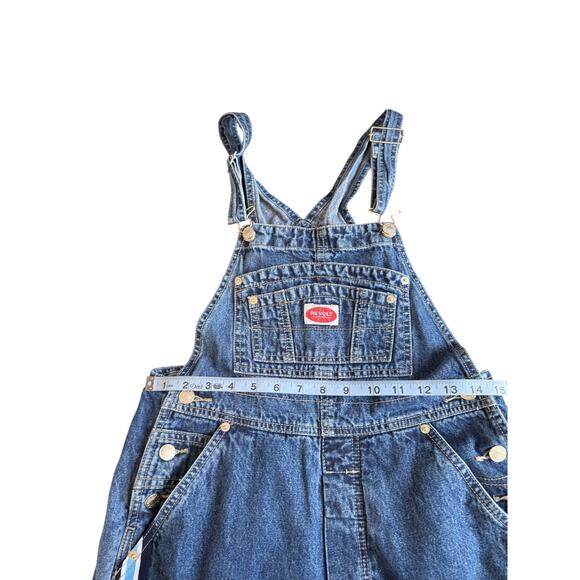Revolt Clothing Co. Y2K Denim Overalls Women's Casual Rugged Straight Leg Small - Picture 13 of 15